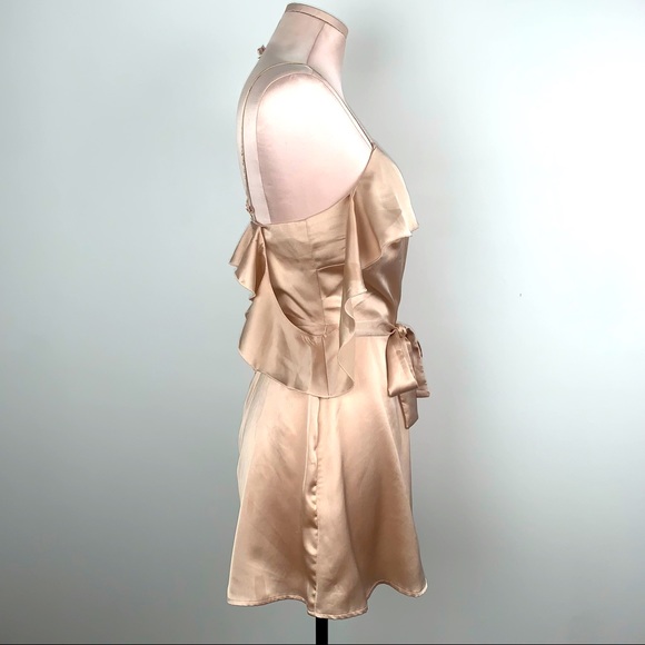 Urban Outfitters Champagne Silk Romper - Picture 2 of 4